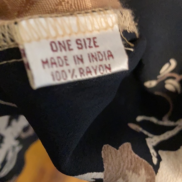 Vintage 80s 90s Short Kimono Cover Up Cardigan - Picture 6 of 6